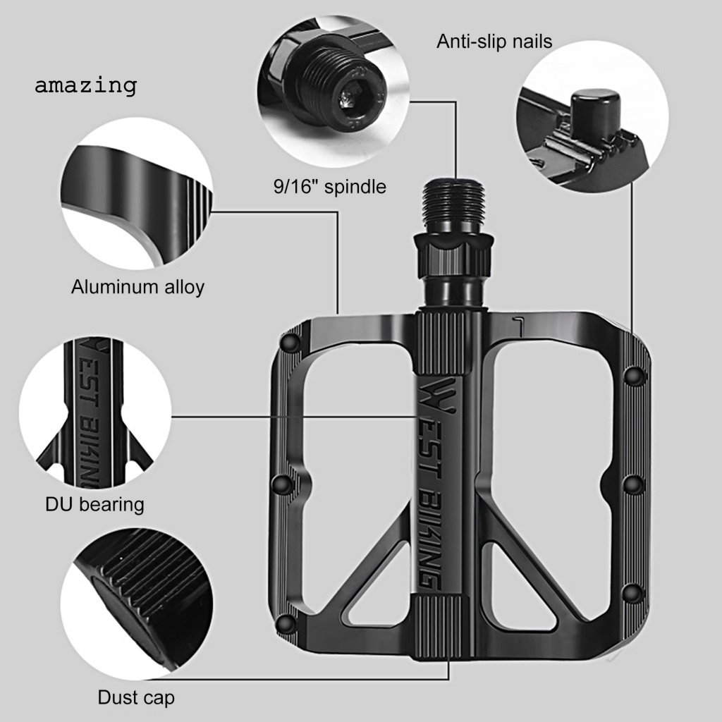 1 Cặp Bàn Đạp Xe Đạp Siêu Nhẹ Hiệu Quả Cao
