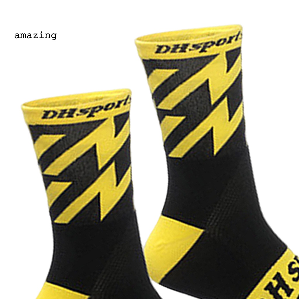 1 Đôi Tất Dệt Kim Màu Sắc Tươi Sáng Chống Trượt Chân Tiện Dụng Thời Trang Unisex