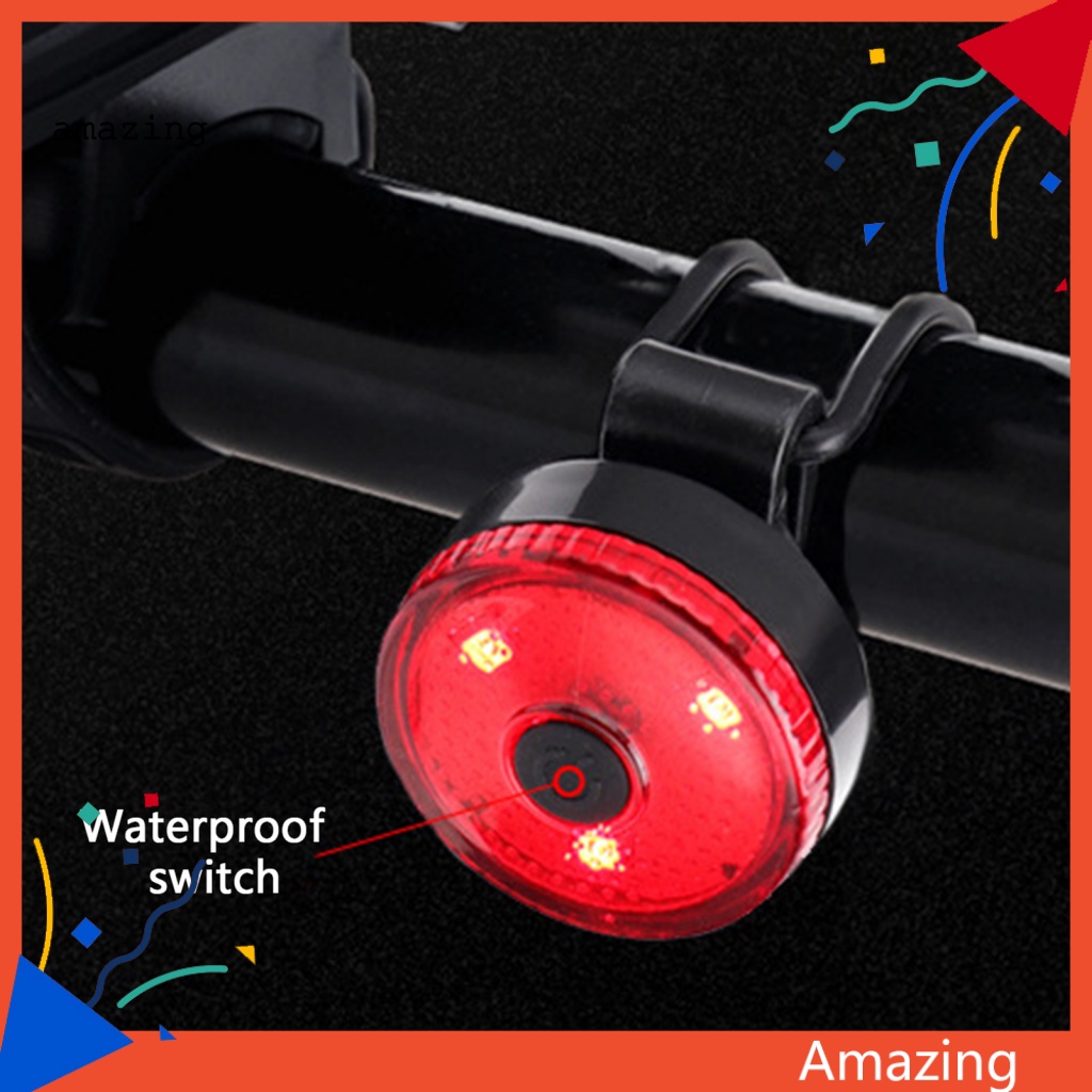 Đèn Gắn Đuôi Xe Đạp Siêu Sáng Chống Mòn Chống Thấm Nước USB