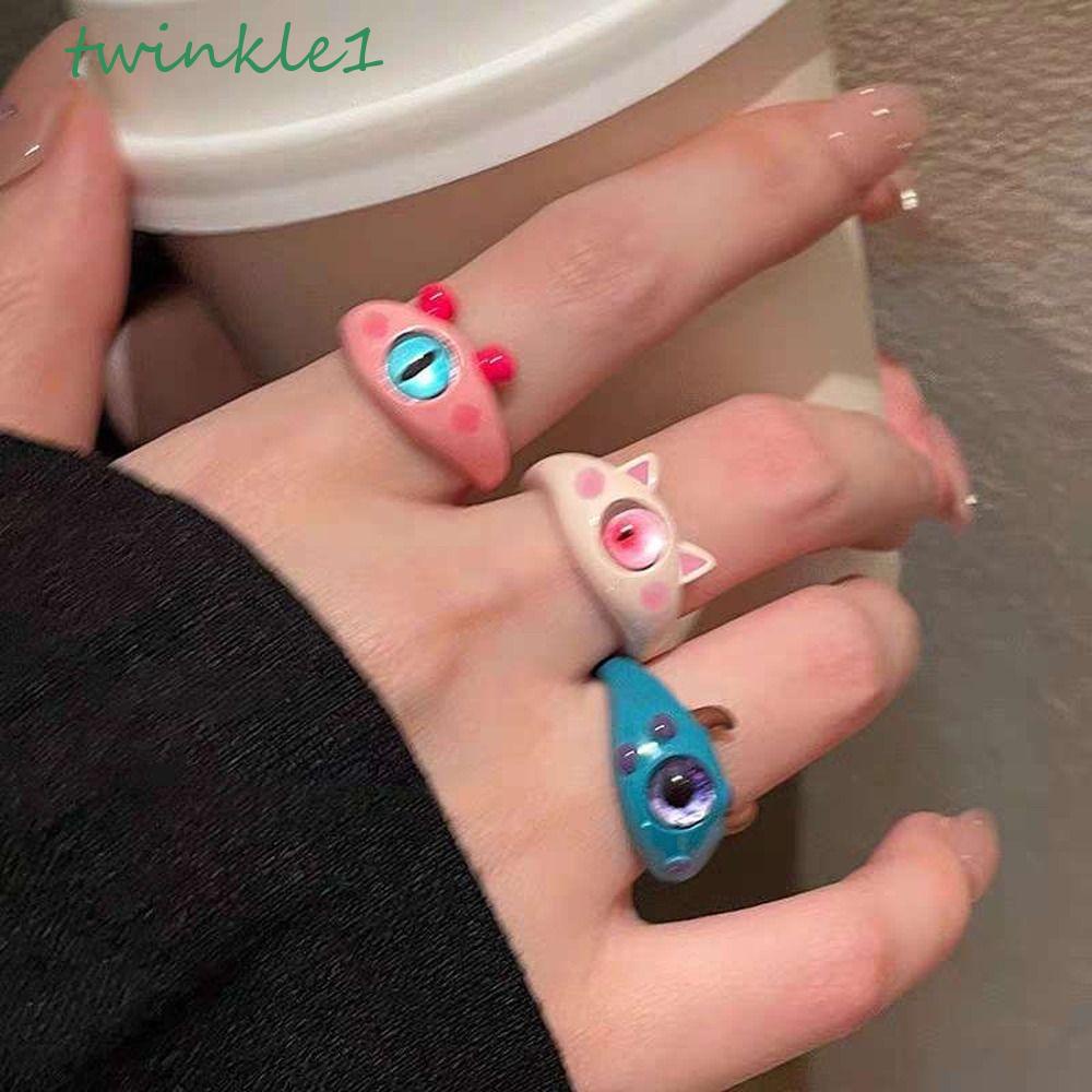 Nhẫn Hở Hợp Kim Họa Tiết Hoạt Hình Phong Cách Hàn Quốc Cho Nữ