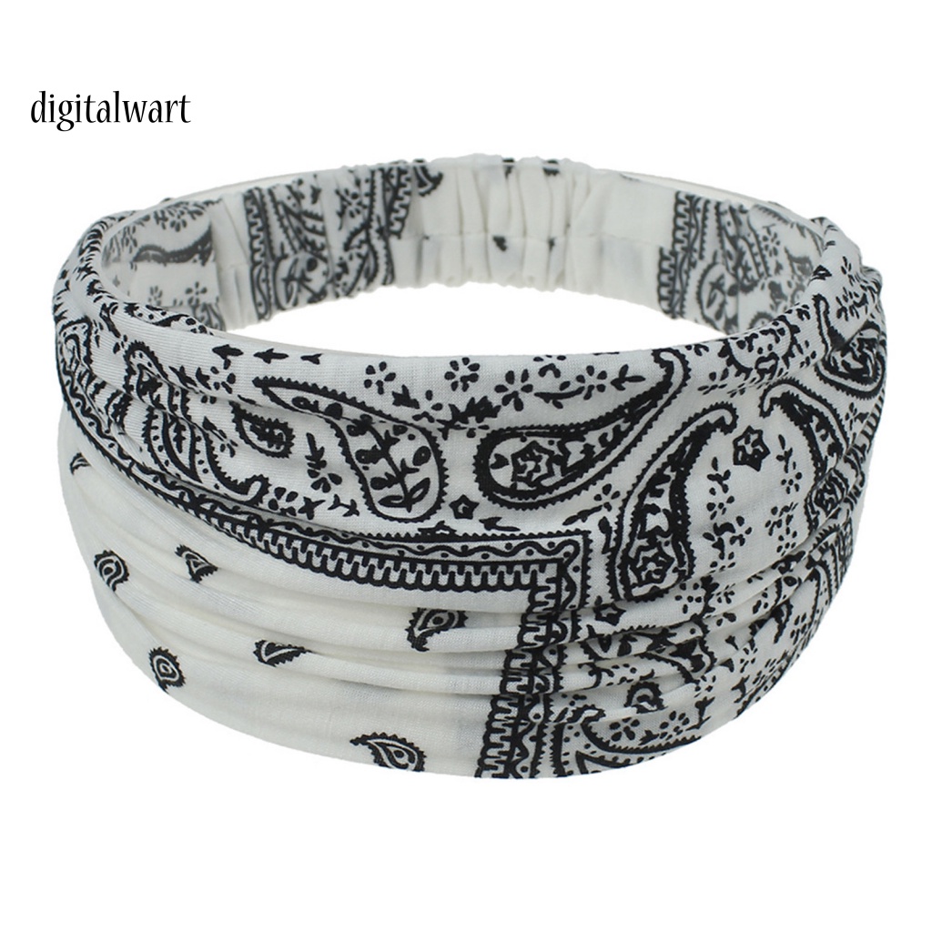 Kỹ Thuật Số| Băng Đô Hai Lớp In Họa Tiết Phong Cách Bohemian Dành Cho Nữ