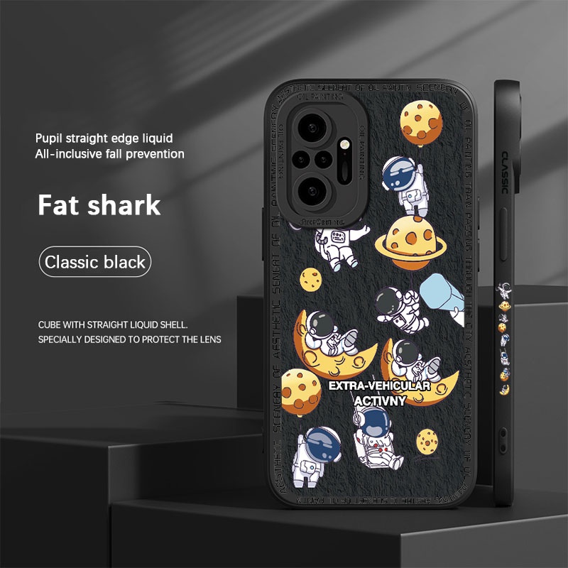 Ốp Điện Thoại Silicon Mềm Họa Tiết Phi Hành Gia Dành Cho Redmi NOTE 12 11 10 pro 12 pro 11 pro 10 pro 10s 11s 12C