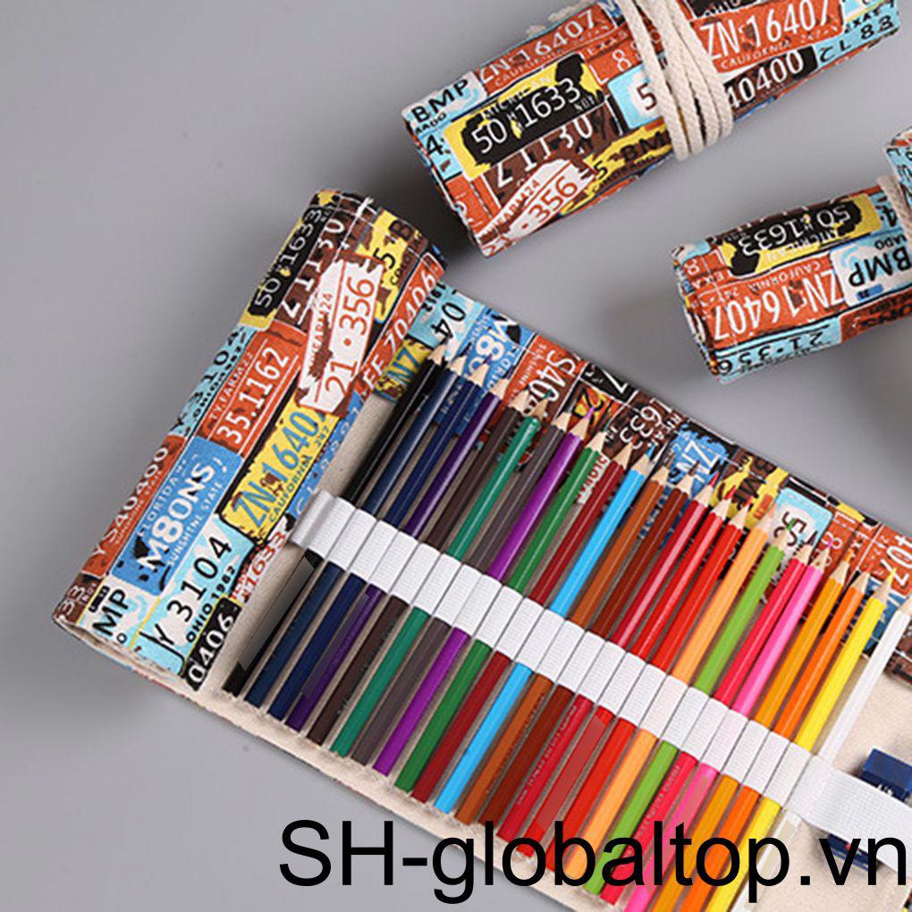 Túi Cuộn Đựng Bút Chì 12-72 Lỗ Tiện Dụng