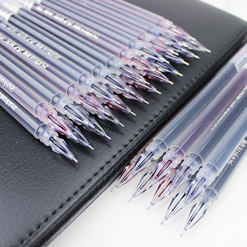 Bút Bi Gel Màu Xanh/Đen/Đỏ Ngòi 0.38mm