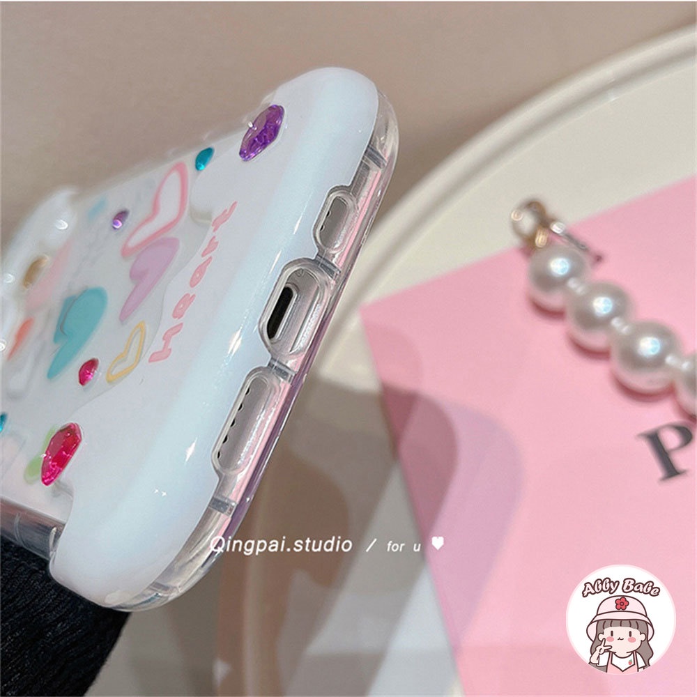 Ốp Điện Thoại TPU Mềm Chống Sốc Hình Trái Tim 3D Cho IPhone 14 Pro Max 11 12 11 Pro Max X XS 7Plus