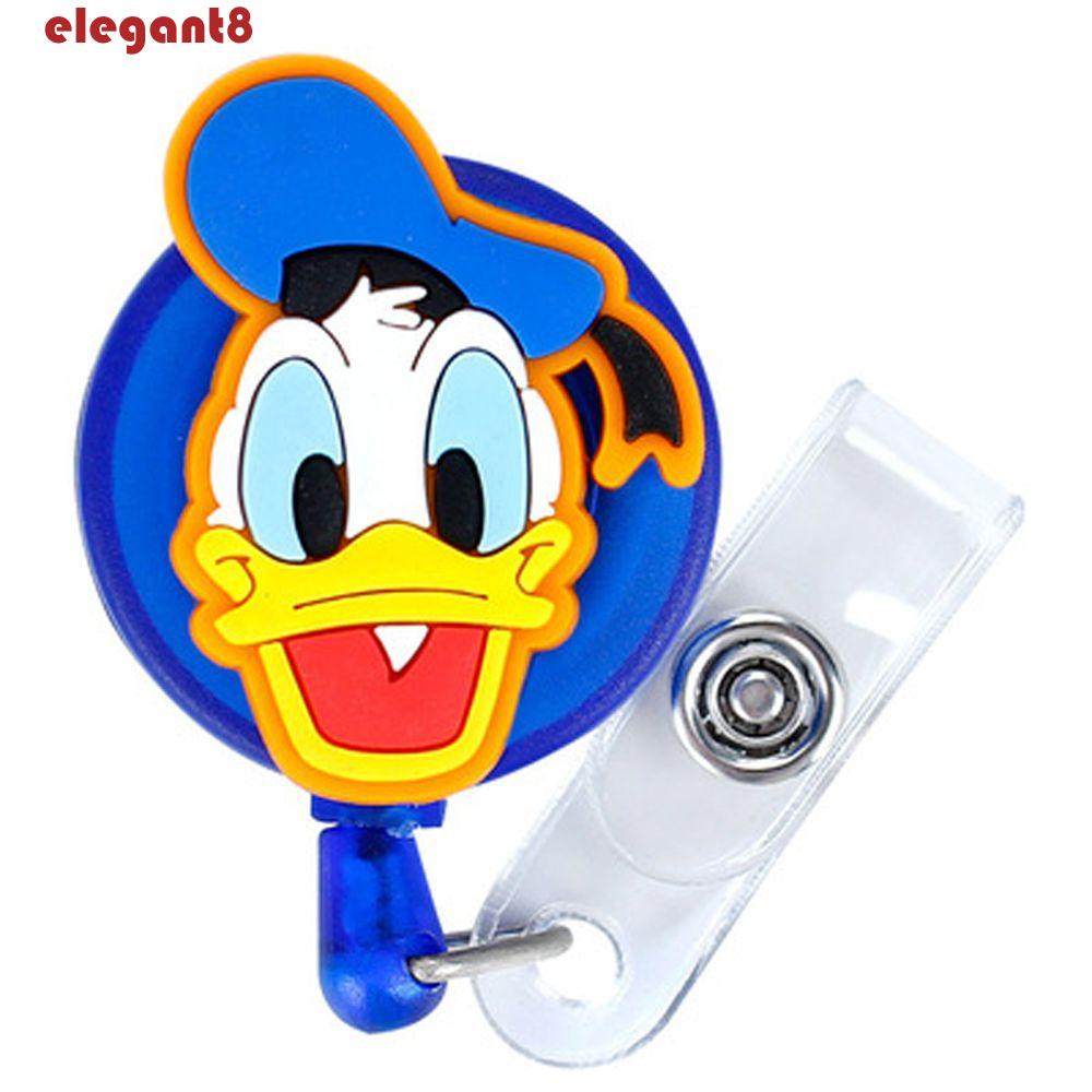 Giá Đỡ Thẻ Tên Bằng Silicon Họa Tiết Hoạt Hình Mickey Minnie Dễ Thương Có Thể Thu Gọn Tiện Dụng