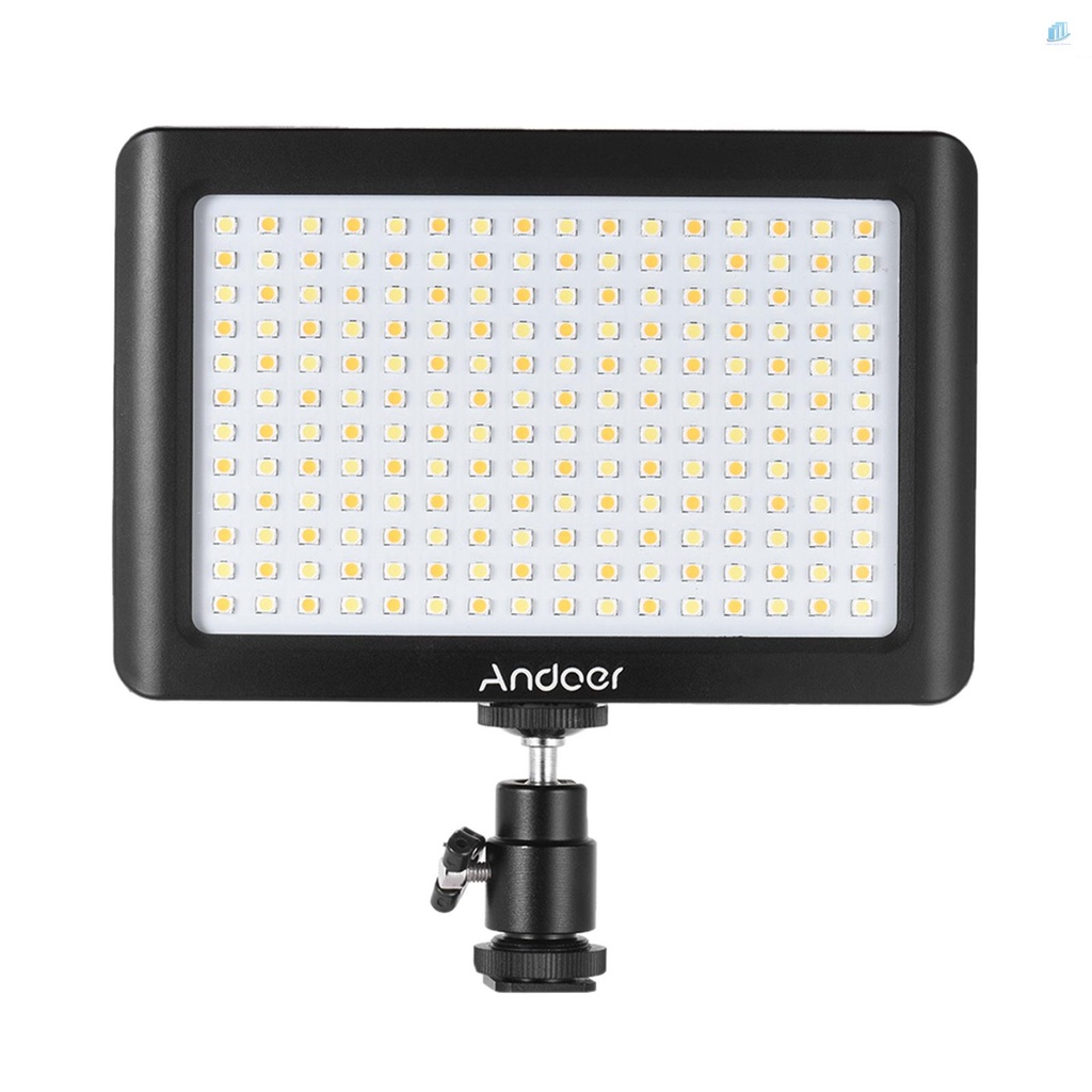 ANDOER Set 192 Đèn LED Mini Điều Chỉnh Được Độ Sáng 3200K / 6000K Cho Máy Ảnh DSLR