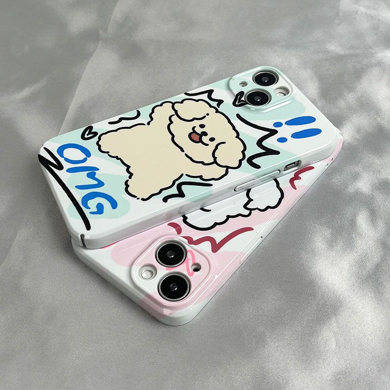 Ốp Điện Thoại Cứng Bảo Vệ Toàn Diện In Họa Tiết Chó Yzpak Dành Cho Apple Iphone 1211 13 14 Pro / 8 xs7 / xr