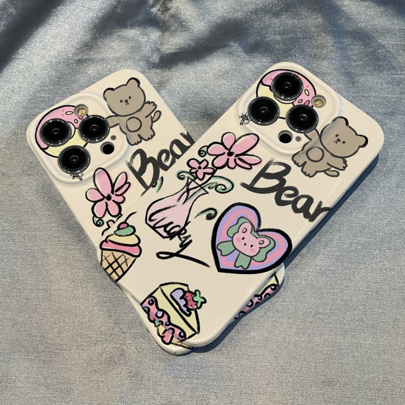 Ốp Điện Thoại Cứng Họa Tiết Chú Gấu Nhỏ Dễ Thương Cho Iphone Xr / 7 11 14813iPhone12 Xsmax JMFF