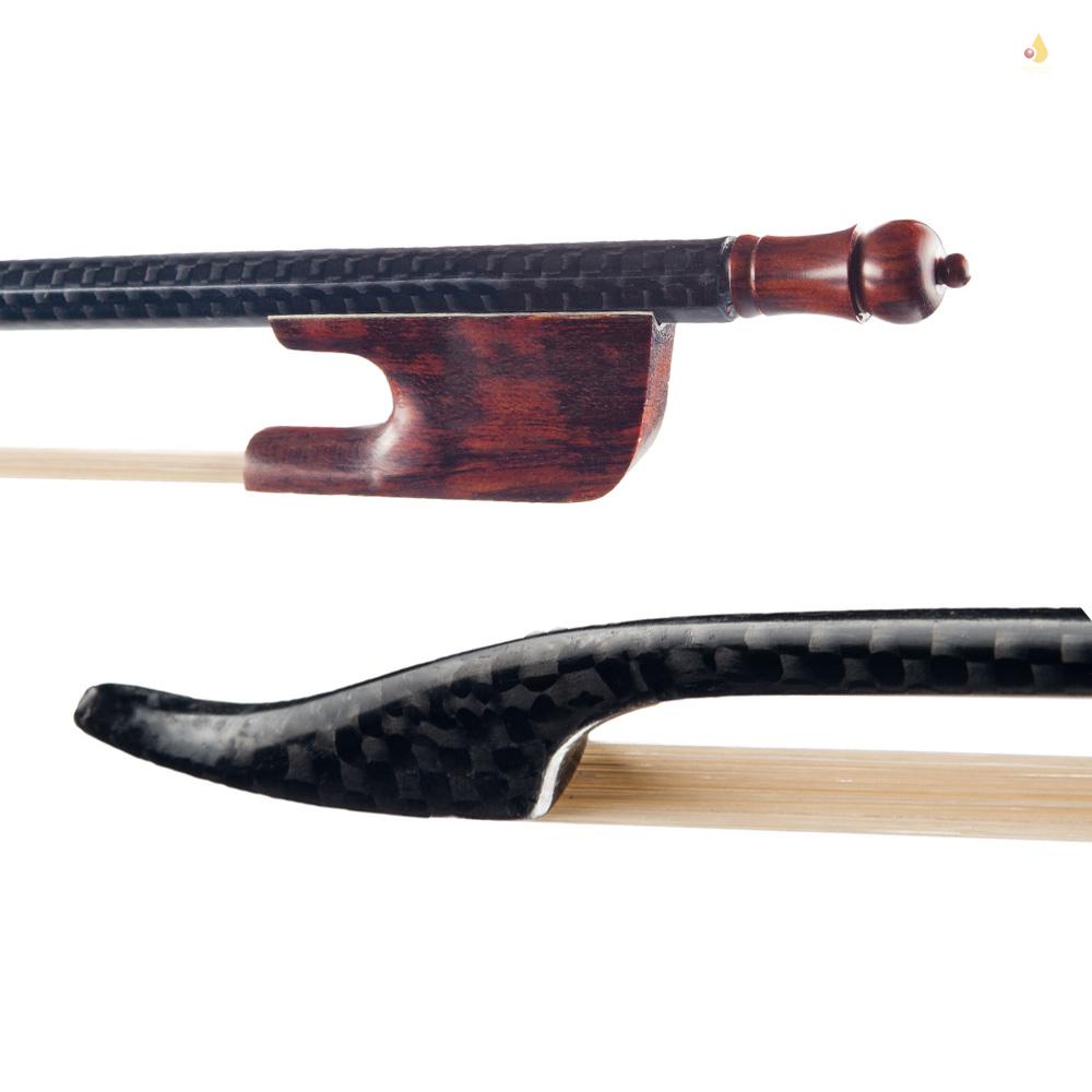 Gậy Đàn Violin 4 / 4 Bằng Sợi Carbon Lông Ngựa Trắng Phong Cách Baroque Cân Bằng Tốt