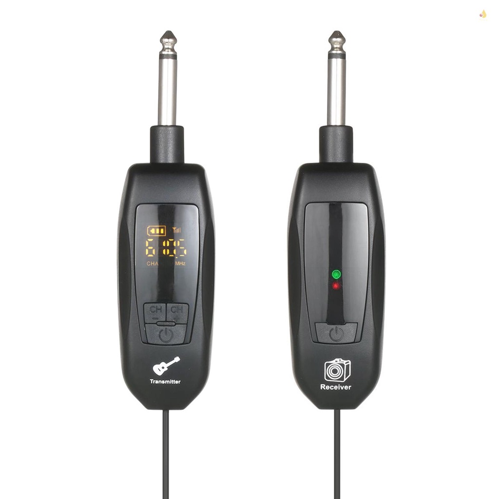 Bộ Truyền Và Nhận Tín Hiệu Không Dây Chuẩn UHF 6.35mm Cho Đàn Guitar Điện / Bass / Piano