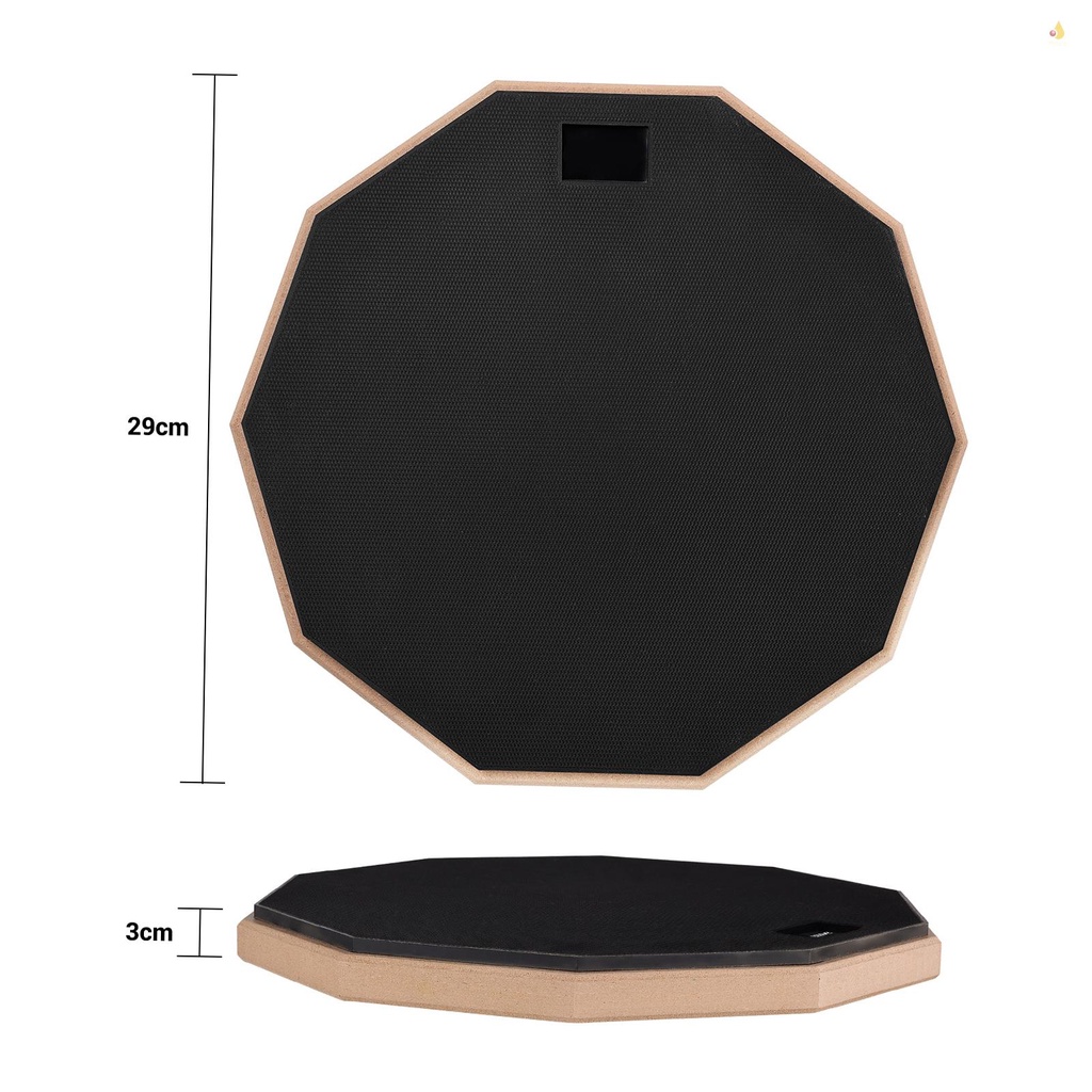 Đệm Trống 12 Inch Không Gây Tiếng Ồn Kèm Túi Đựng Tiện Dụng Cho Người Mới Bắt Đầu