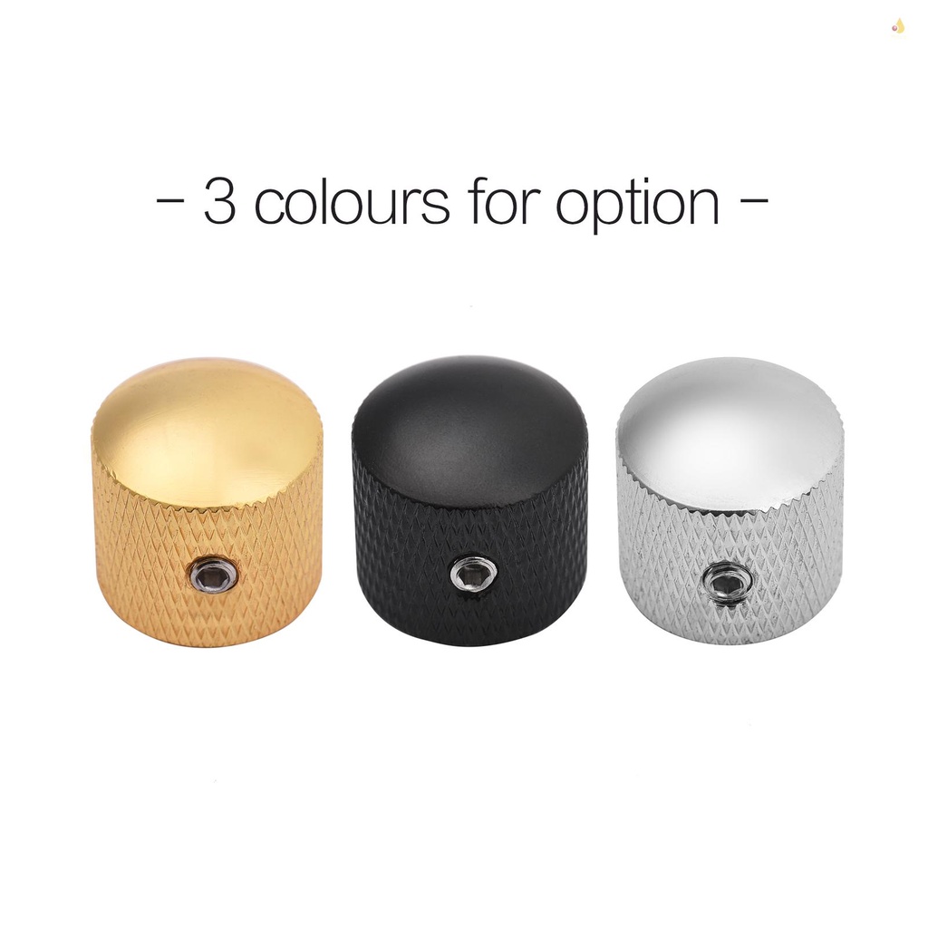 Bộ 4 Núm Vặn Âm Lượng Bằng Kim Loại Hình Lục Giác Cho Đàn Guitar Điện