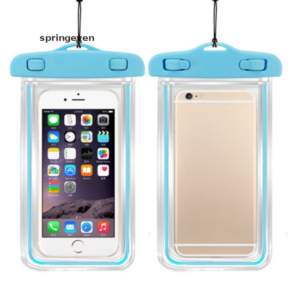 Túi Đựng Tiền / Thẻ / Điện Thoại Bằng PVC Trong Suốt Chống Thấm Nước Tiện Dụng Mang Theo Bơi Lội