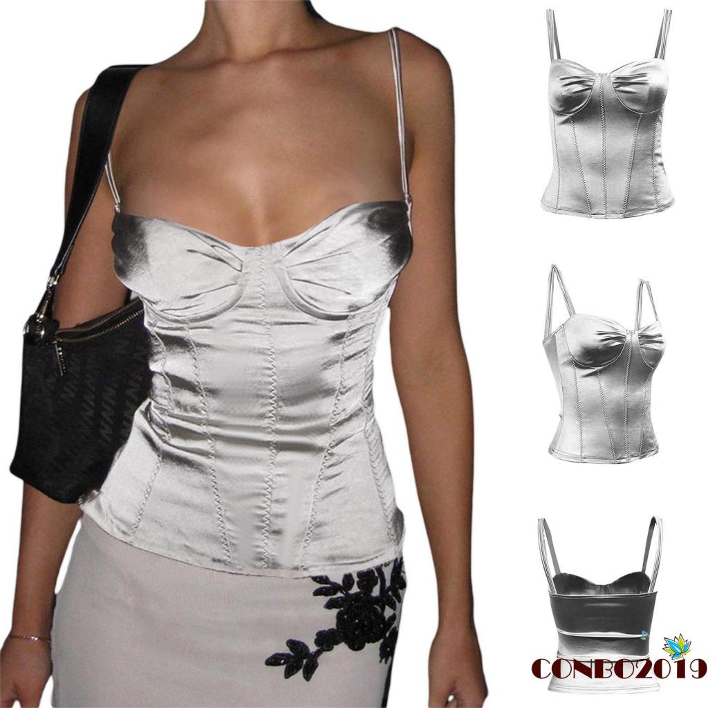 Áo Hai Dây Hở Lưng Màu Trơn Dáng Ôm Thời Trang Mùa Hè Cho Nữ