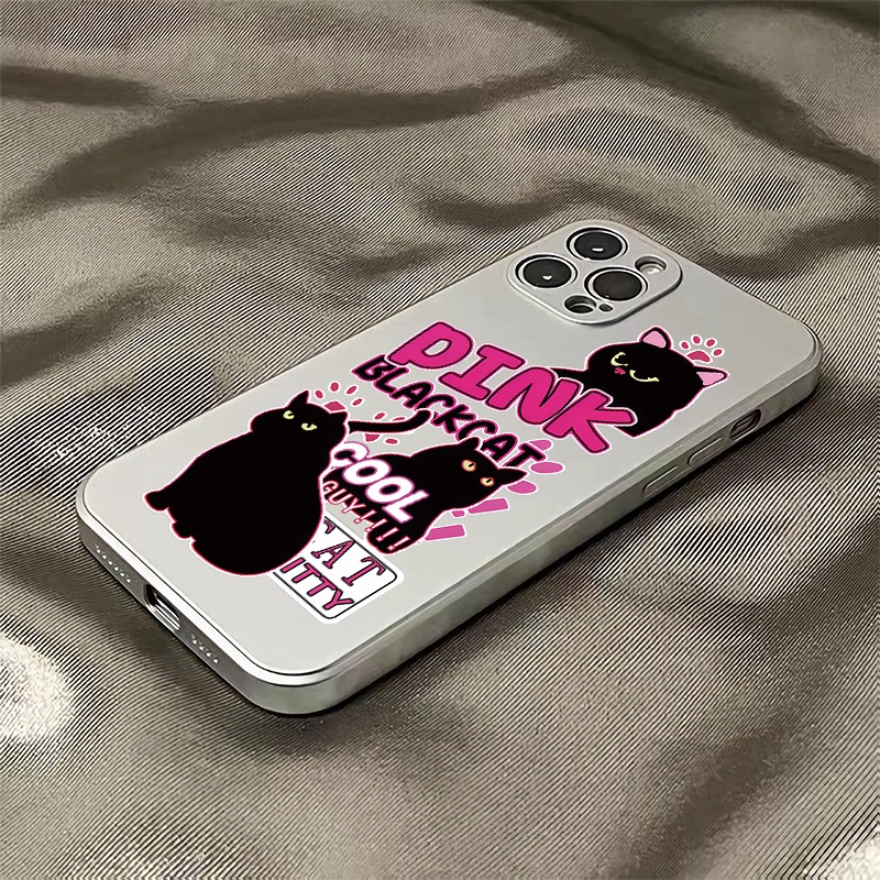 Ốp Điện Thoại Silicon TPU Mềm Mạ Điện Dễ Thương Chống Sốc Cho IPhone 11 14 13 12 Pro XS Max XR X 8 7 6S Plus