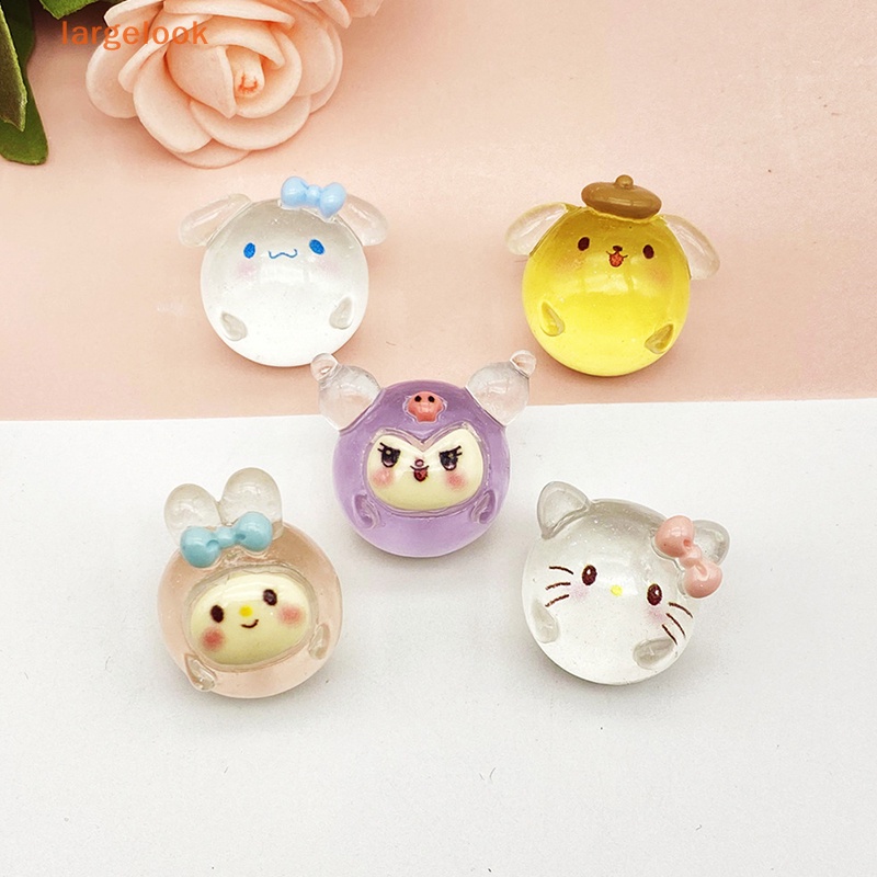 Bộ 2 Đồ trang trí Búp Bê Sanrio Mini Phát Sáng Dùng Trang Trí Tiểu Cảnh