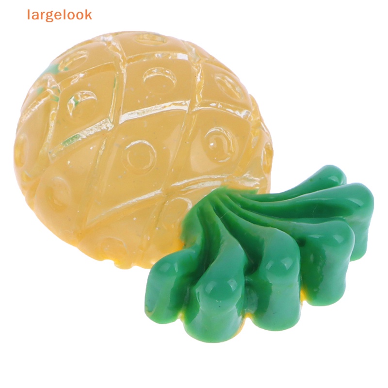 [Biglook] Set 20 Miếng Dán Resin Hình Trái Dứa Dễ Thương Dùng Làm Bông Tai / Điện Thoại DIY