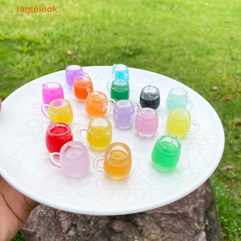 Bộ 5 Ly Rượu Mini Bằng Kính Dạ Quang Nhiều Màu Sắc Dùng Trang Trí Tiểu Cảnh