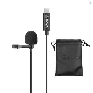 Micro Cài Áo BOYA Một Chiều Có Dây Cáp 6M Tương Thích Với Giao Diện USB Type-C