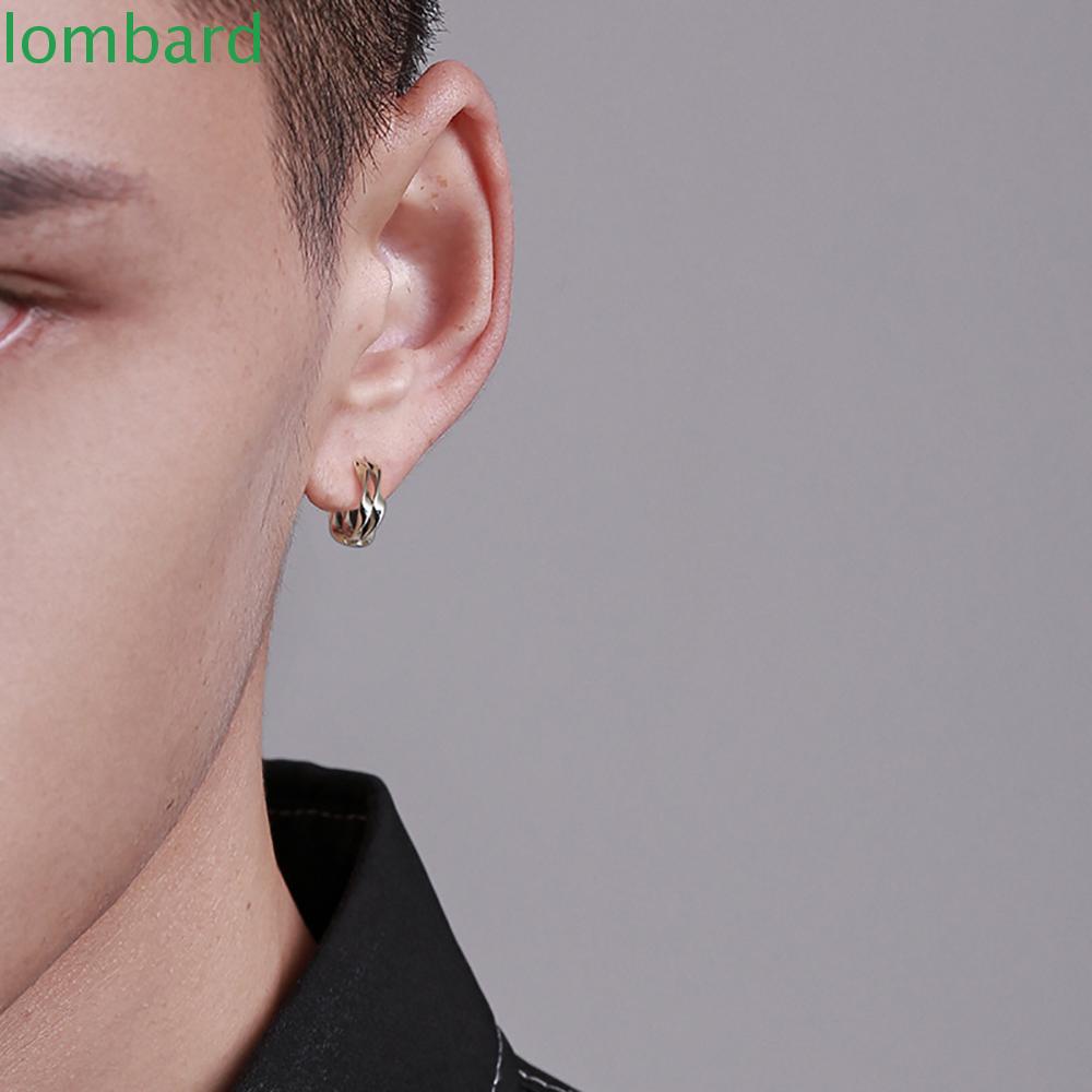 Bông Tai Gợn Sóng Phong Cách Hip Hop Thời Trang Hàn Quốc Cho Nam Và Nữ