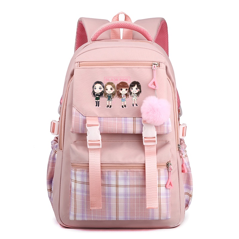 Balo Cỡ Lớn Thoáng Khí In Hình Nhóm Nhạc BLACKPINK JISOO LISA GT2 Thời Trang Cho Nam Và Nữ