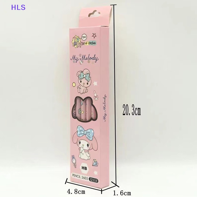 SANRIO Hộp Bút Chì In Họa Tiết Hoạt Hình My Melody Kuromi Dễ Thương