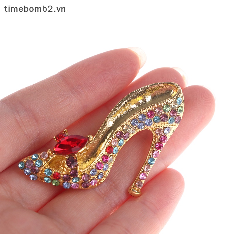 Ghim Cài Áo Hình Giày Cao Gót Thời Trang Dành Cho Nữ