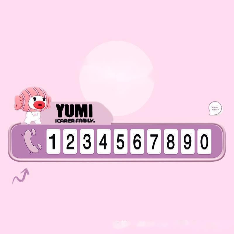 Bảng Số Đậu Xe Tạm Thời Thiết Kế Sáng Tạo Dễ Thương