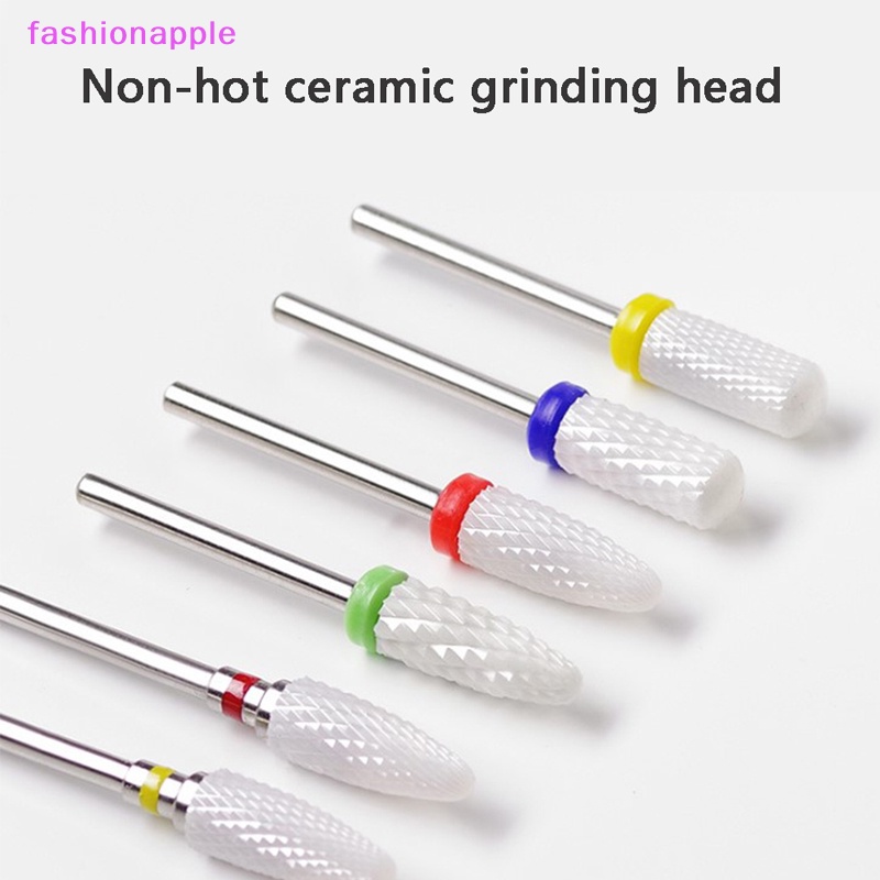 Mũi Khoan Móng Nghệ Thuật Đầu Phẳng 3 / 32 &quot;Bằng Sứ