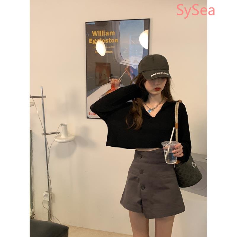 Quần Short Lưng Cao Thời Trang Hàn Quốc Cá Tính Cho Nữ