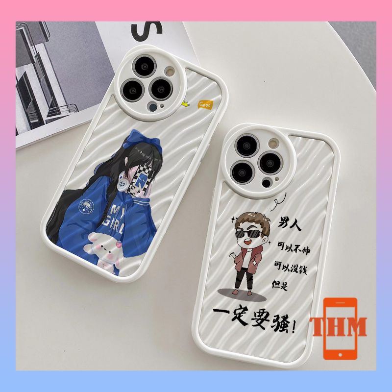 Ốp lưng iphone Cô gái làm hết sức mình, làn sóng nước, vỏ mềm silica gel chống rơi trắng Cho Iphone 6 / 6S / 6splus / se / 7 / 7plus / 8 / 8plus / X / xs / xsmax / 11 / 12 / 13 / 14 / Plus / Pro / Pro Max-301
