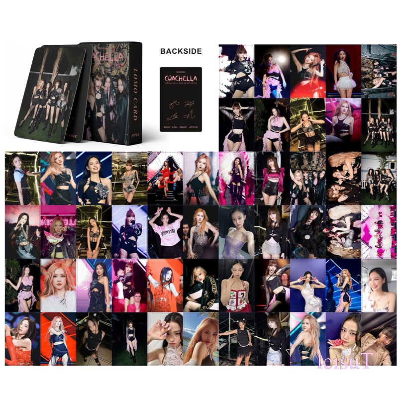 Set 55 Tấm Thẻ Ảnh Lomo Lễ Hội Các Thành Viên Nhóm Nhạc BlackPink 2023
