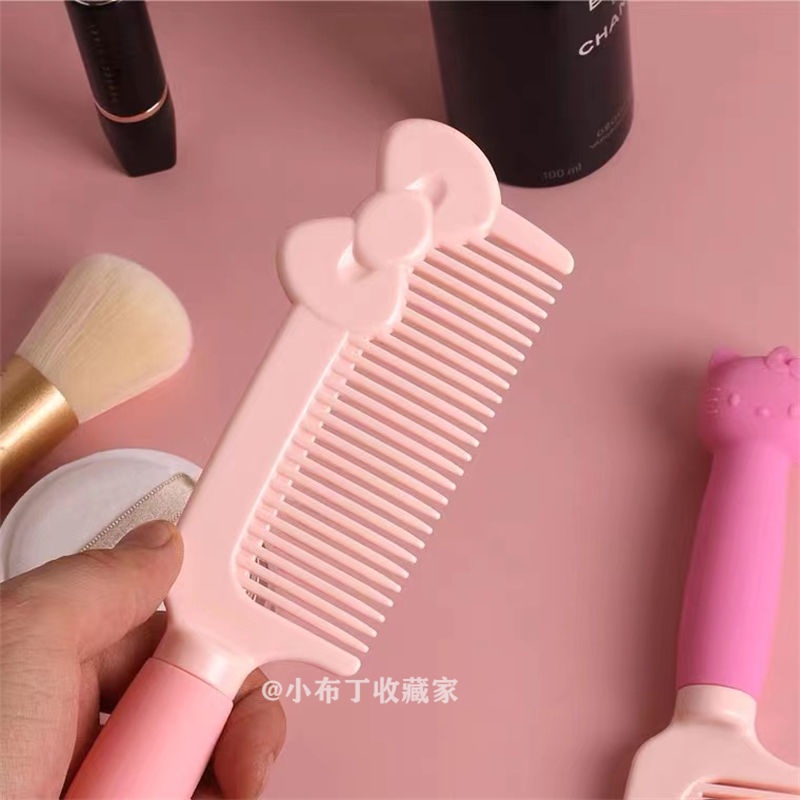 Hoạt Hình Lược Chải Tóc Dài Chống Tĩnh Điện Thiết Kế Hình Hello Kitty Dễ Thương Dành Cho Bé Gái