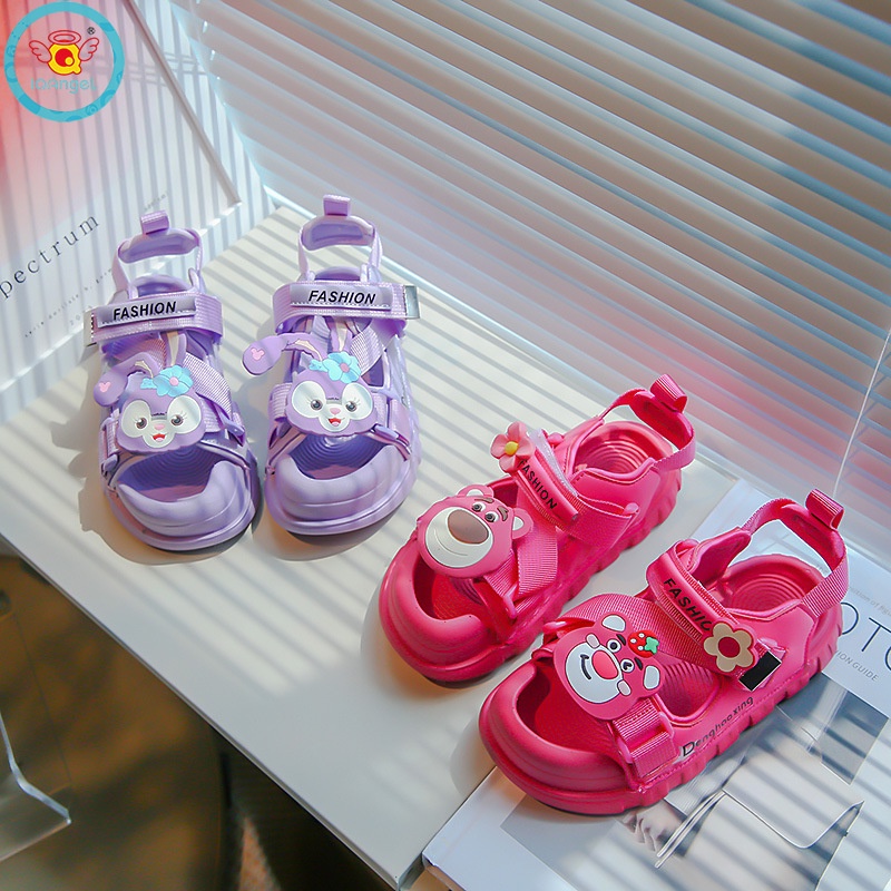 IQ Angel Xăng đan Đế Mềm Họa Tiết Hoạt Hình Dễ Thương Cho Bé Gái