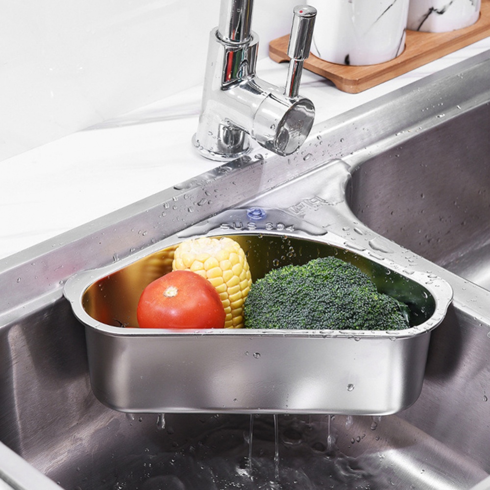 Rổ Inox 304 Đa Năng Hình Tam Giác Tiện Dụng