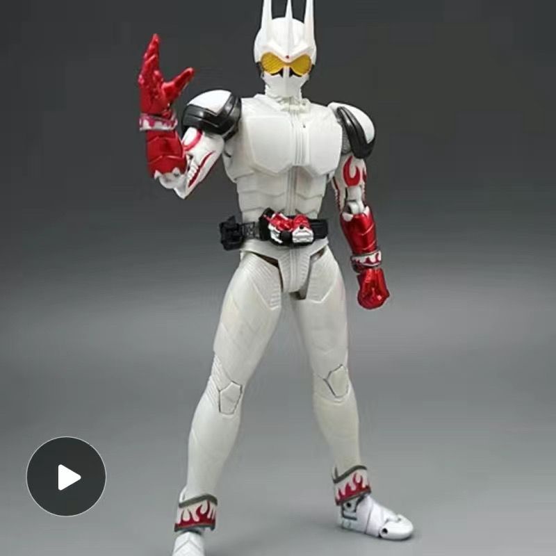 Yzs Tượng Điêu Khắc Xương Thật Mặt Quỷ Trắng Kamen Rider Có Thể Chuyển Động Chất Lượng Cao