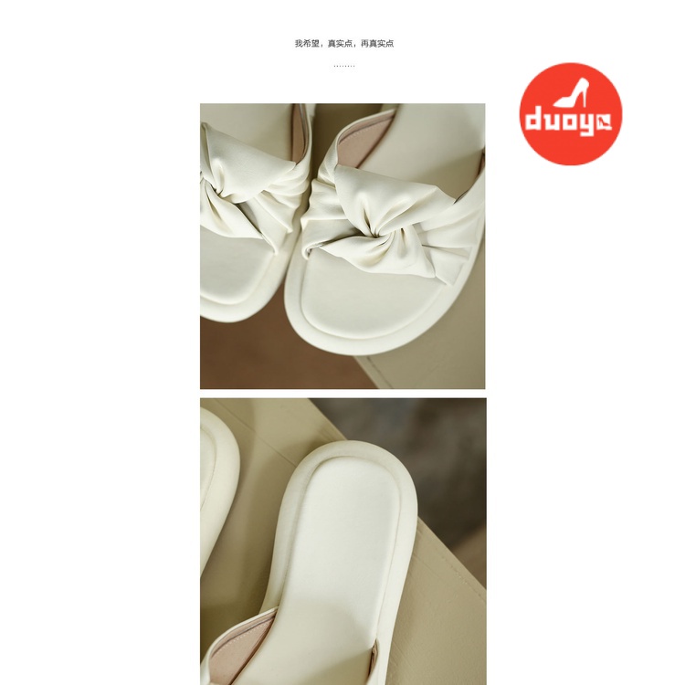 Nhà Máy Duoya Tóc Thẳng ~ [Hàng Có Sẵn] ins Siêu Dễ Mặc ~ Giữ Bản Thân!Giày Sandal Đế Mềm Dày Dặn Chống Va Chạm Chống Mòn Phong Cách Thời Trang Mới Cho Nữ