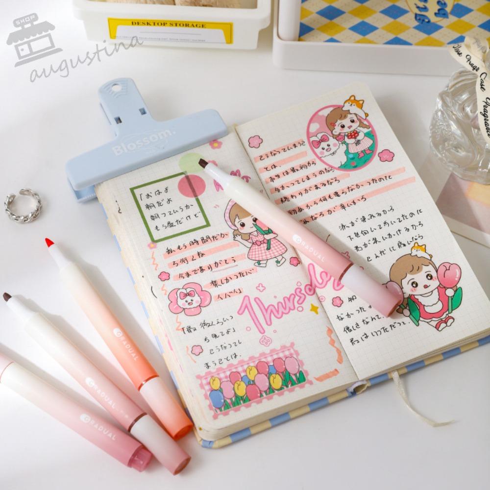 Bút Đánh Dấu AUGUSTINA Grad Màu Sắc Gradient Phong Cách Nhật Bản