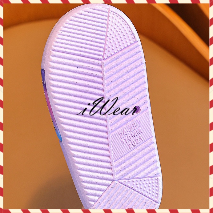 Dép công chúa Aisha cho bé gái, Phim hoạt hình mùa hè gia đình Dép đế mềm, Dép phòng tắm chống trượt cho trẻ em, Dép đi biển, Dép SPA, Frozen