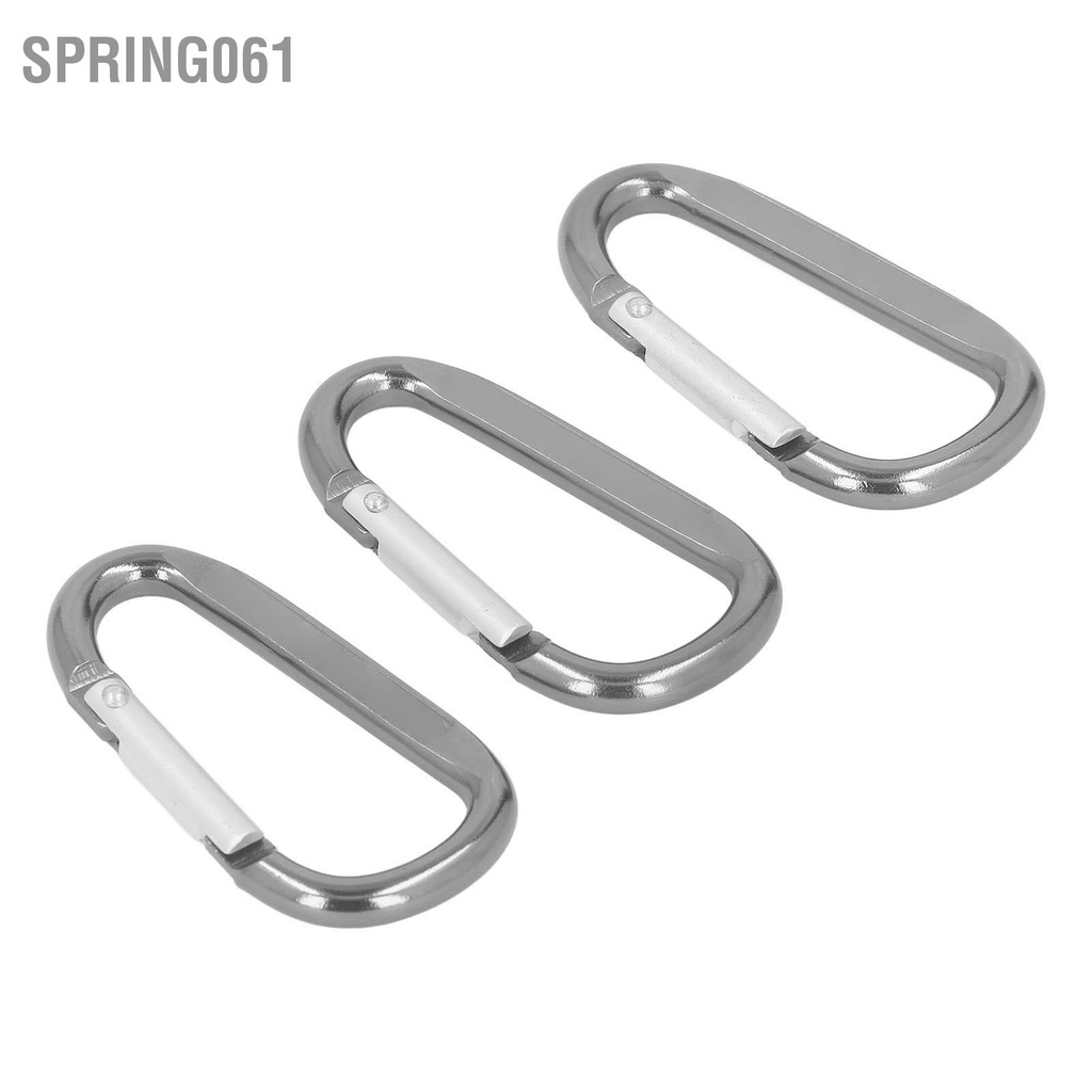 Spring061 3 D Carabiner Hợp Kim Nhôm Ốp Móc Cao Cấp Leo Núi Khóa Kẹp