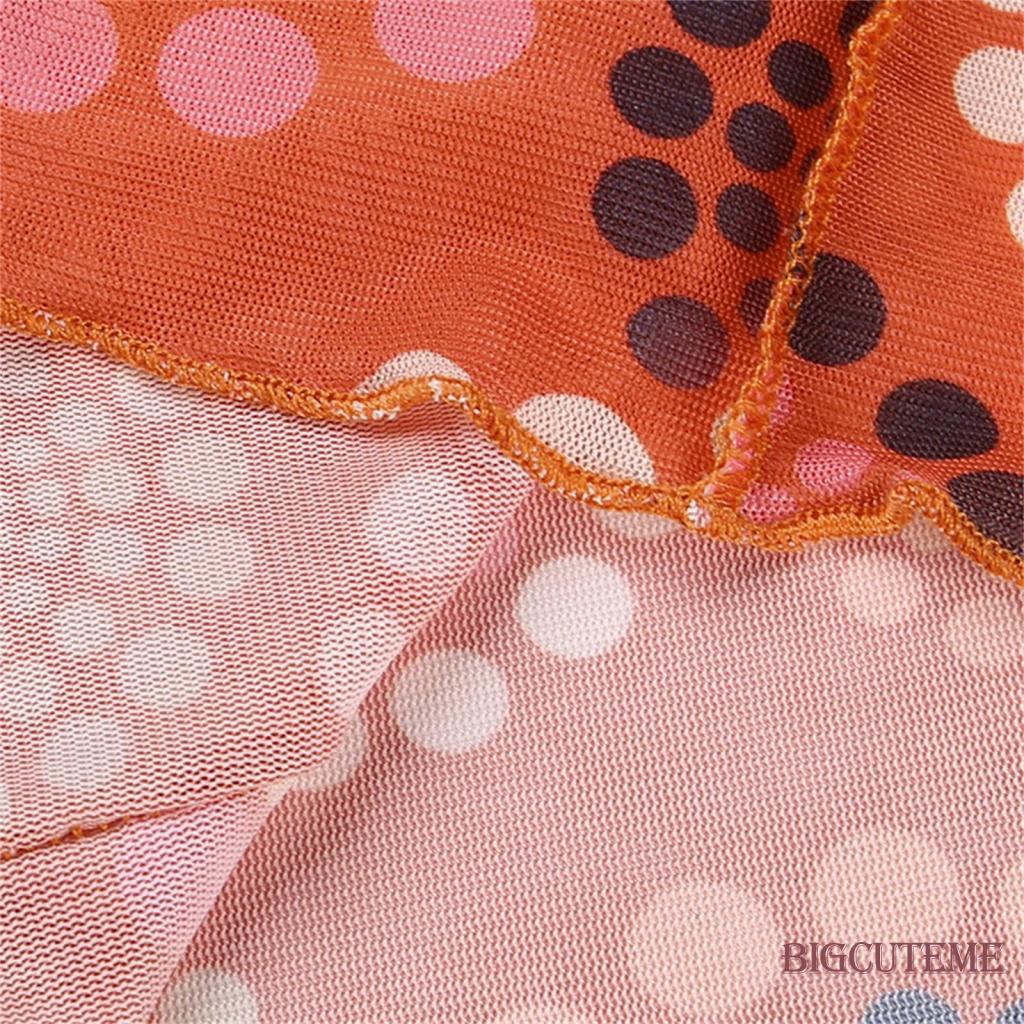 Áo Thun Crop Top Lưới Tay Ngắn Cổ Tròn Nhuộm Màu Thời Trang Mùa Hè Cho Nữ