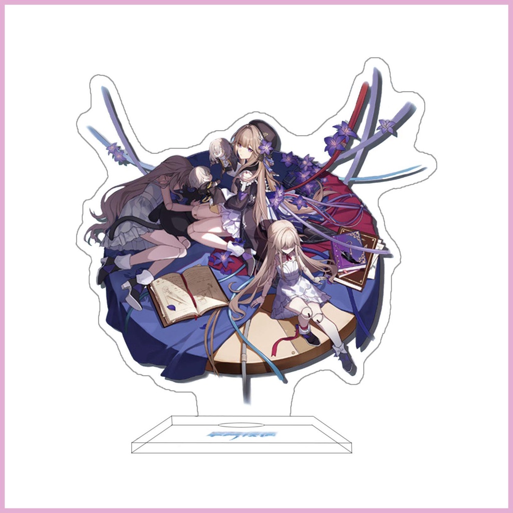 Biển Hiệu Anime 16cm Alan Esta Bailu Bronya Danheng Màu Đen Bằng Acrylic