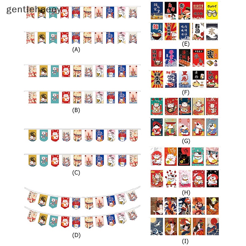 Dây Treo Trang Trí Sushi / Nhà Hàng Hình Mèo May Mắn Phong Cách Nhật Bản