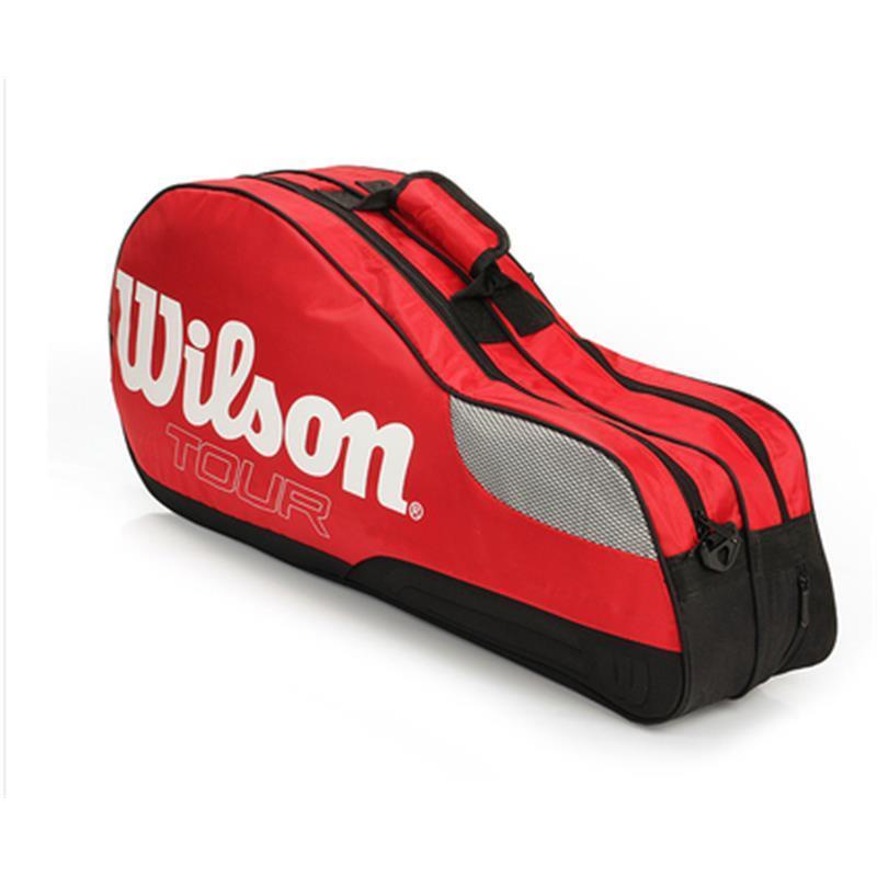 Túi Đựng Vợt Tennis Wilson 0318 Đeo Vai 4 Ngăn Tiện Dụng 4 Màu
