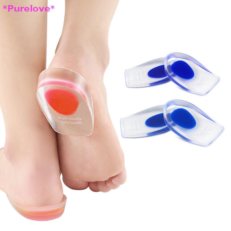 1 Cặp Đệm Silicone Lót Gót Giày Giảm Đau Tiện Dụng Mới