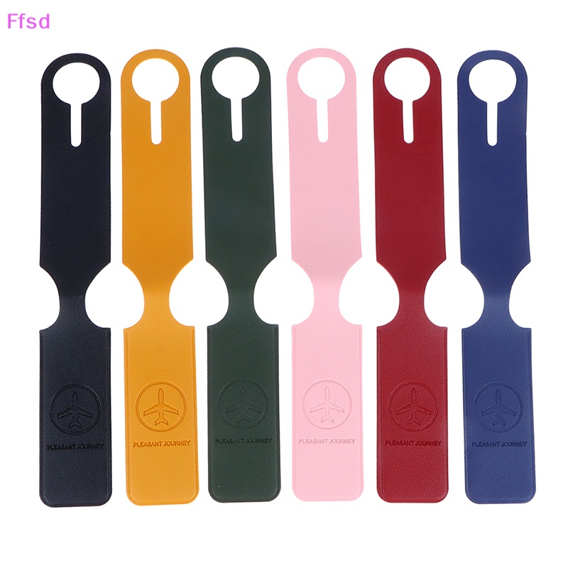 {Ffsd} Giao Hàng Nhanh Thẻ Hành Lý Bằng Da PU Chất Lượng Cao Nhỏ Gọn * Bán Chạy