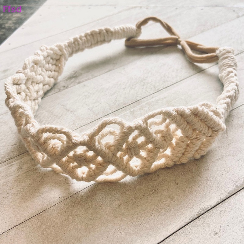 Băng Đô Vải Cotton Bện Co Giãn Phong Cách Boho Cổ Điển Cho Nữ