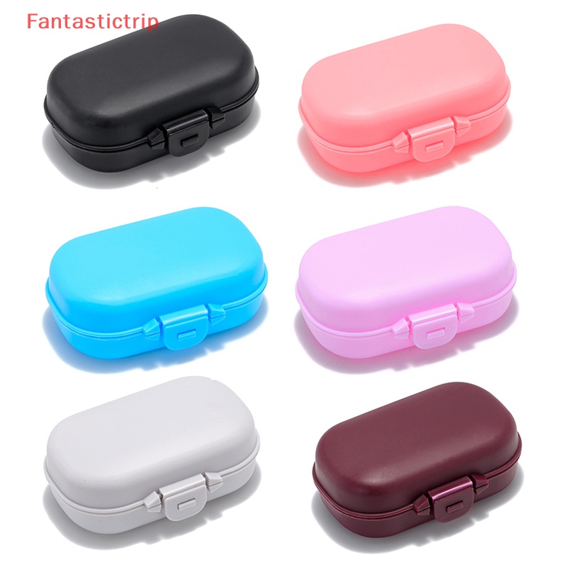 [Fantastictrip] Set 2 Hộp Đựng Mắt Kính Bằng Nhựa Gấp Lại Được Nhiều Màu Mới