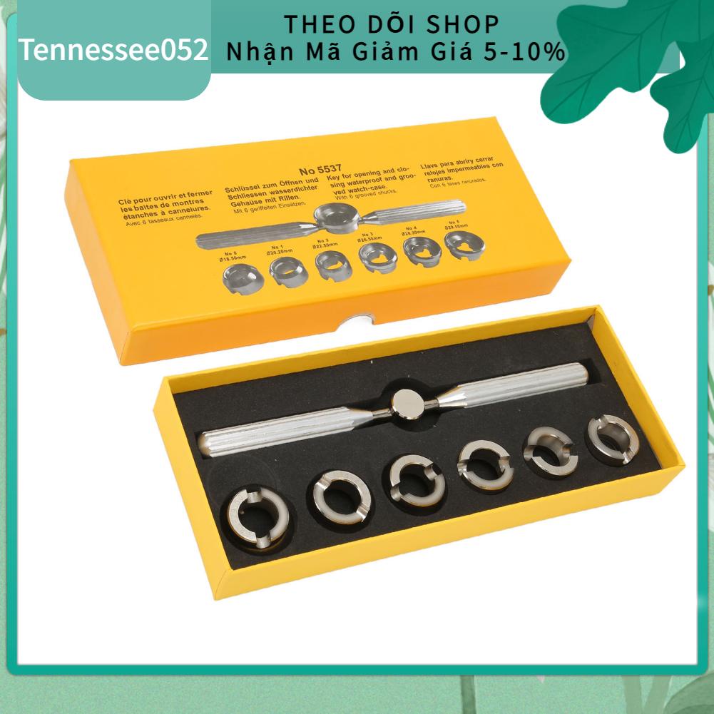 Tennessee052 5537 Dụng Cụ Mở Vỏ Đồng Hồ Bằng Thép Không Gỉ Chuyên Nghiệp Bảo Trì Với 6 Cái Chết